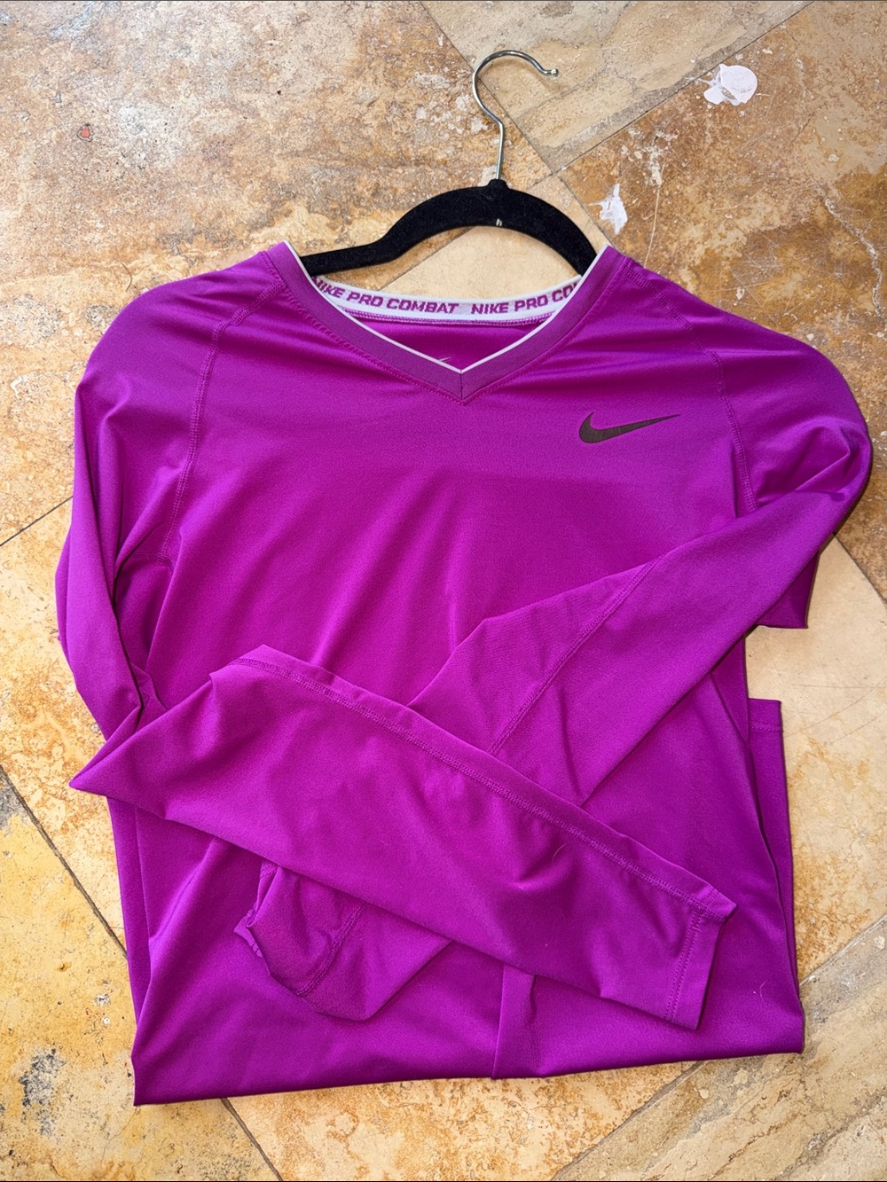 | Nike Pro Combat Dri Fit Long Sleeve Active Shirt |